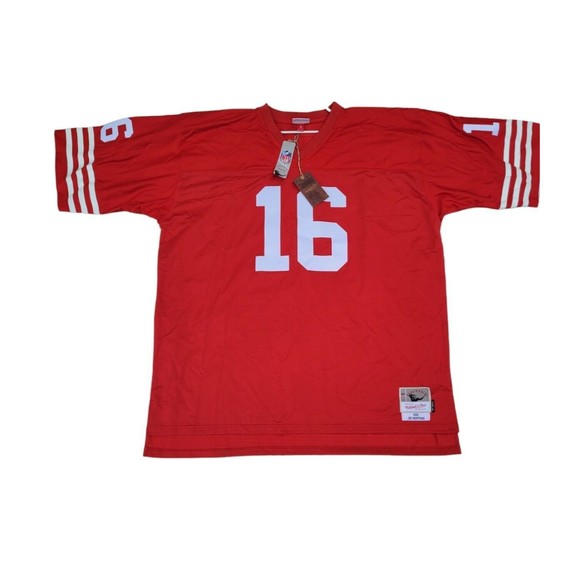 NWT Mitchell Ness Montana San Francisco 49ers 1990 Mens Legacy Jersey Sz 60 4XLT
